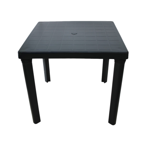 Mesa Terraza Cuadrada Negra