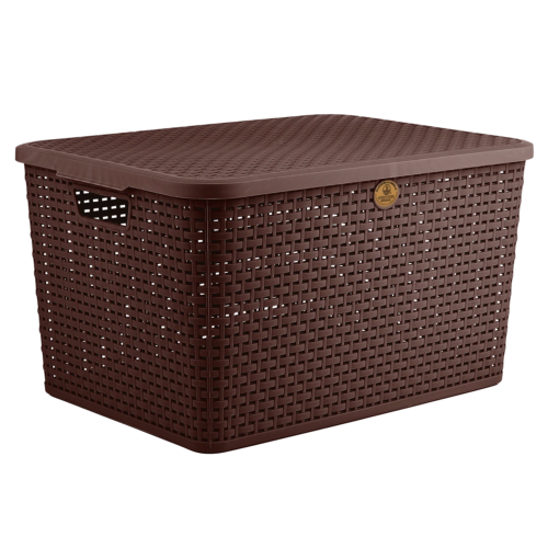 LACANRATMED Canasta Rattan Mediana C/T