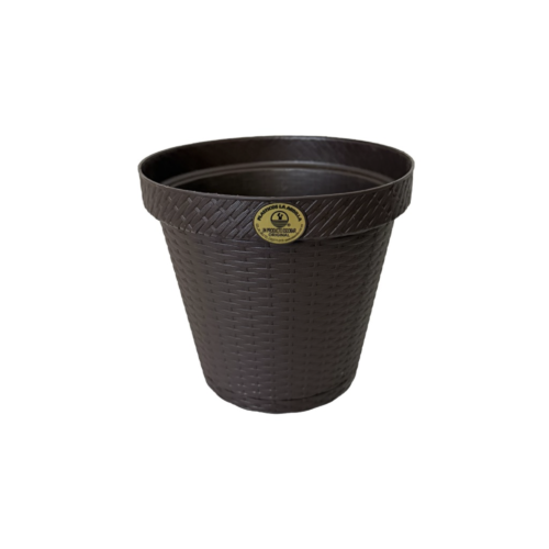 Maceta Rattan Redonda 20 Cm