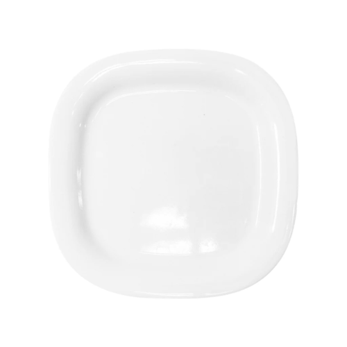 Plato Cuadrado 10" Melamina Blanca
