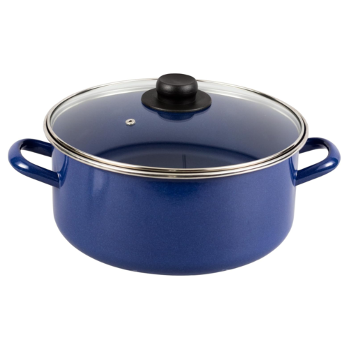Cacerola Esmaltada 26 Cm Azul