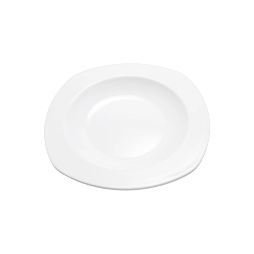 Plato Sopero Cuadrado 9.5" Melamina Blanca